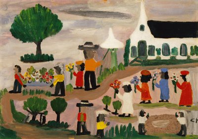 Funeral Procession by Clementine Hunter